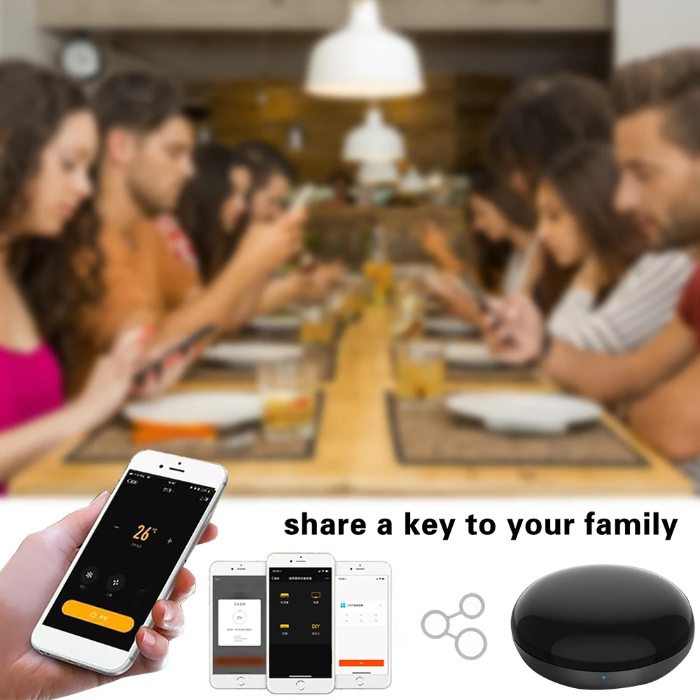 Alexa WiFi Universal ir Remote Controller,Tuya Smart APP Wireless Control,Blaster Infrared for TV Box/air Condition/Google Home