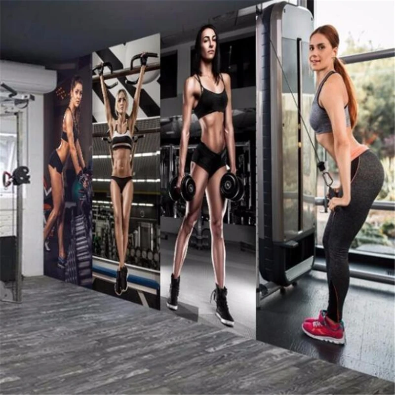 Custom Large wallpaper 3d murals any size personality creative beauty gym yoga Cafe American living room Papel de parede 3d обои