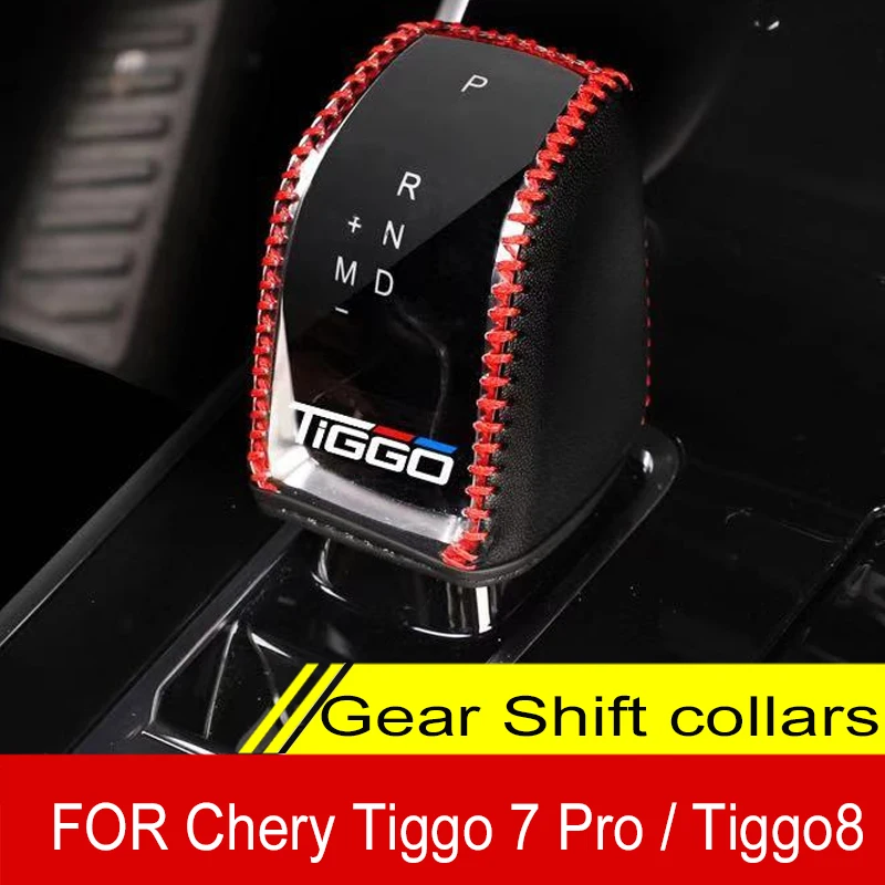 For Chery Tiggo 7 Pro 2022 2023 2021 Gear Lever Cover Shifter Knob Case Fit Gearbox Stick Shift Collars Handle Protector Salon