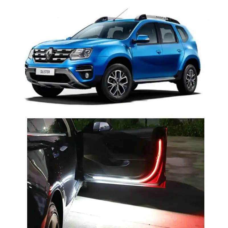 Carro led openning porta luz de advertência para renault duster megane 2 logan captur clio laguna 2 espace grande cênica kadjar kangoo