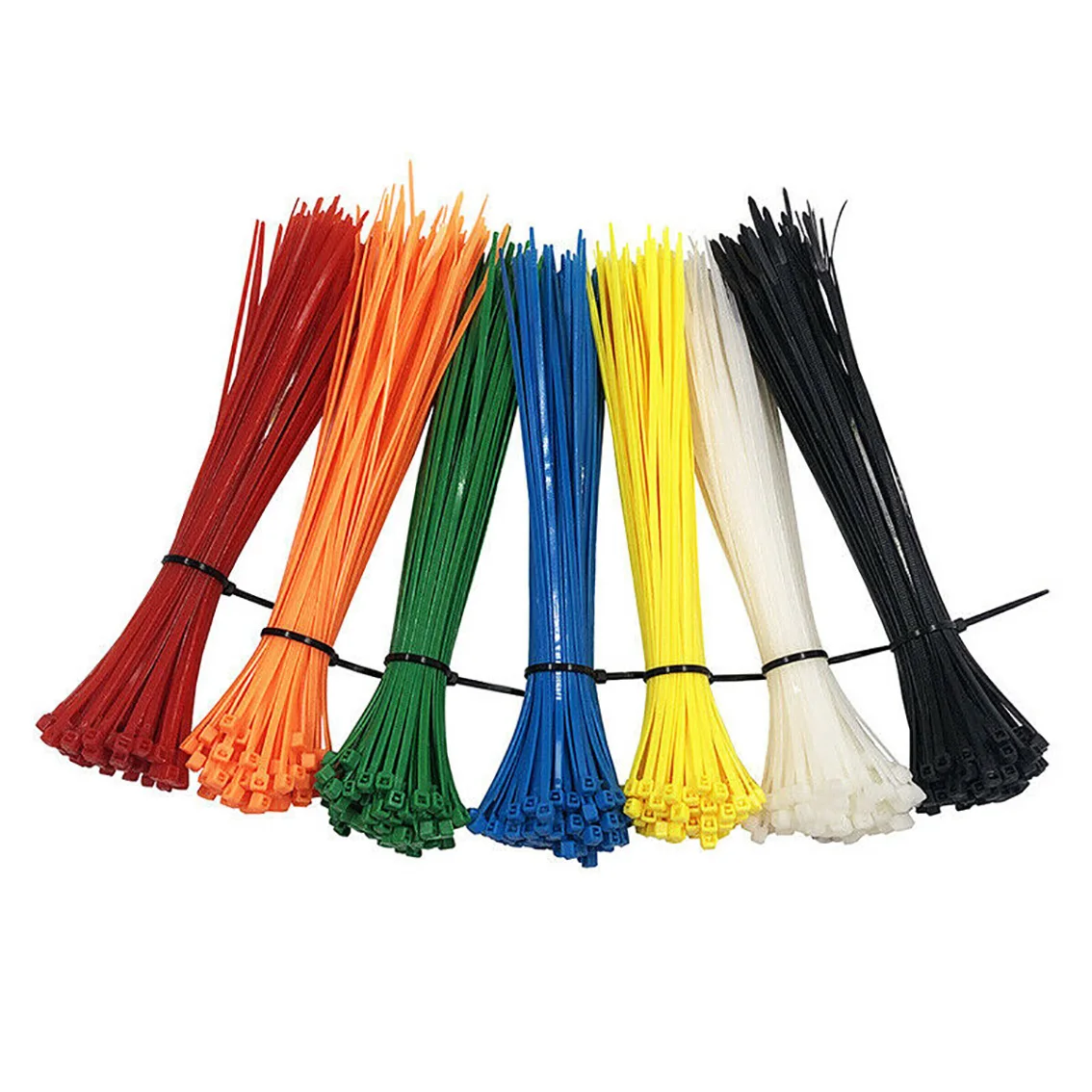 Atadura de cables de nailon de Color, 3x100mm, de plástico, autoblocante, 30 Uds.