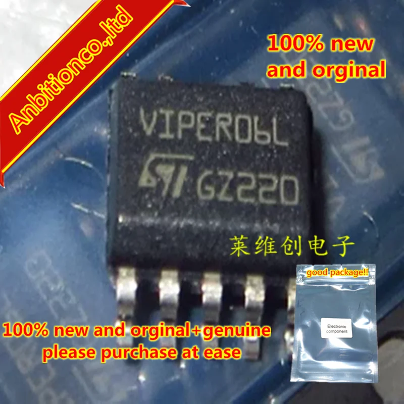 

5 шт. 100% новые и оригинальные VIPER06LSTR VIPER06LS VIPER06L SSOP-10 VIPer с фиксированной частотой плюс семья на складе