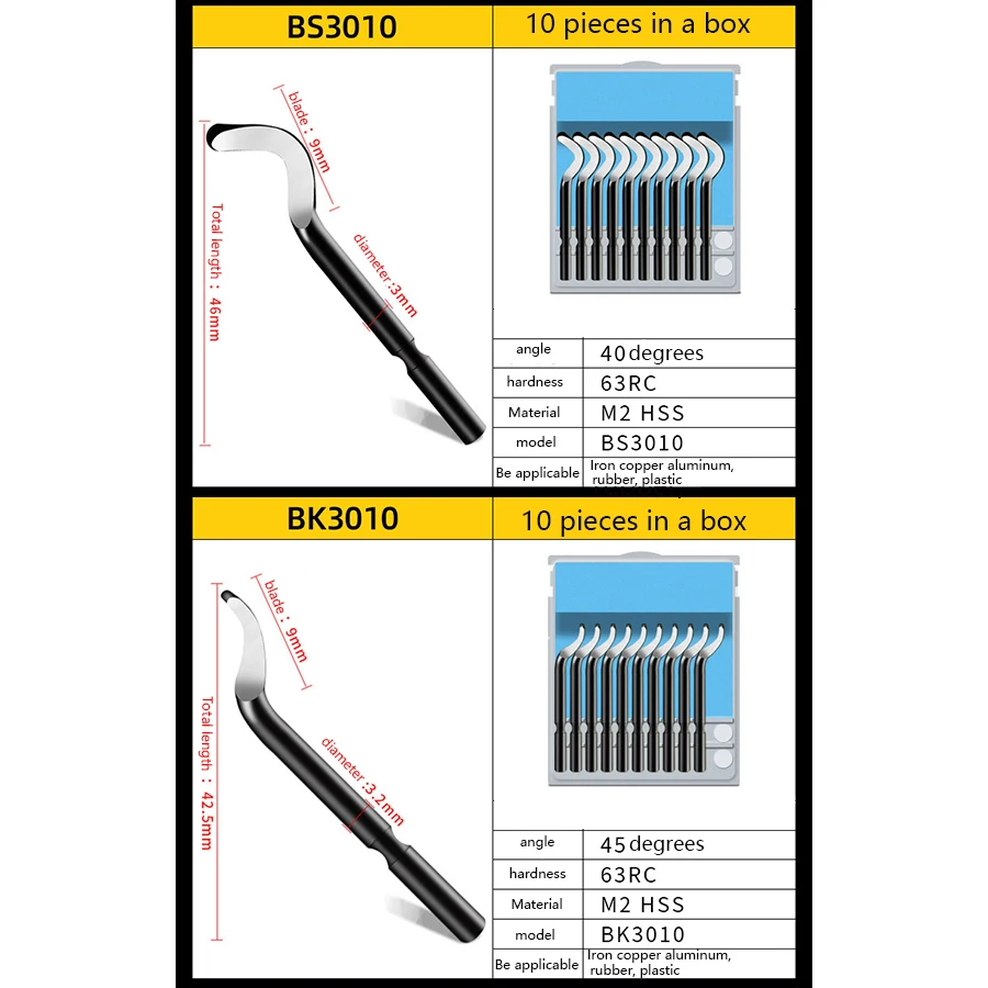 Rifilatura artefatto sistema di sbavatura rifilatura artefatto lama raschietto BS1010 BS1018 BK1010 BK3010 strumento coltello sbavatura