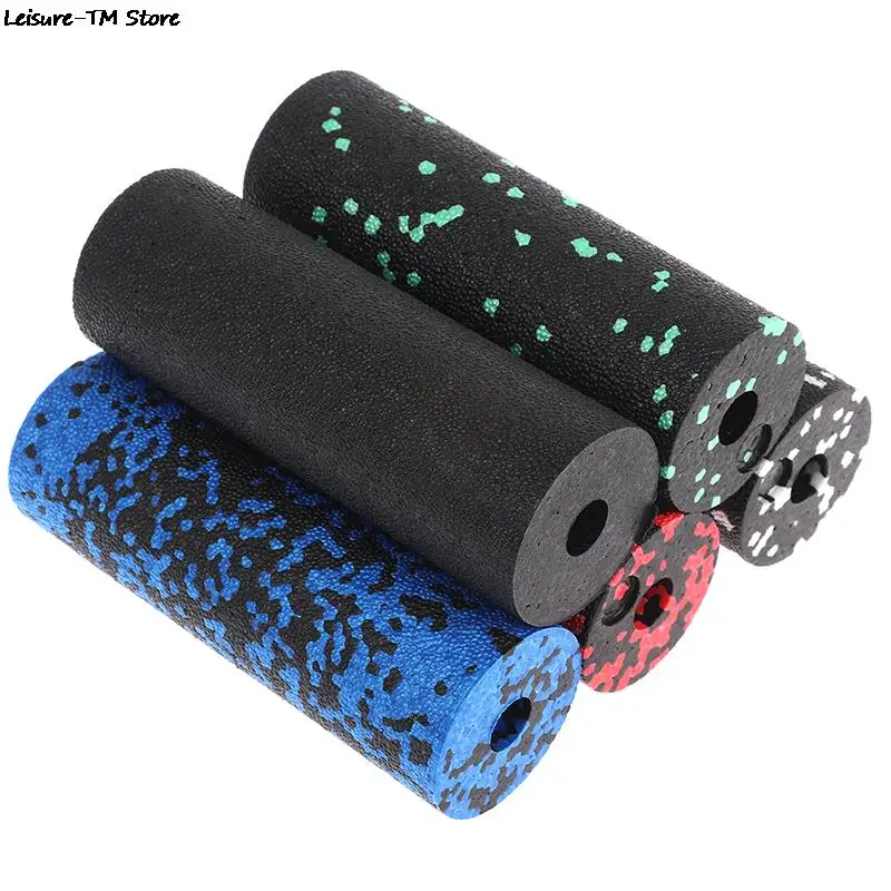 1pcs EPP Hollow Yoga Column Foam Roller Blocks Massage Yoga Ball Gym Pilates Yoga Exercise Fitness Equipment Black