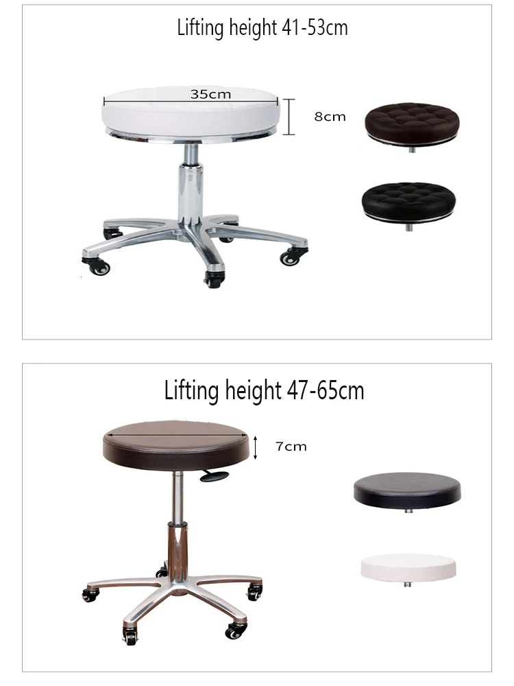 Salon Furniture Beauty Lift Chair Pedicure Pulley Chair Revolving Eyelash Stool Round Work Stool Foot Chair And Stool SPA Tool