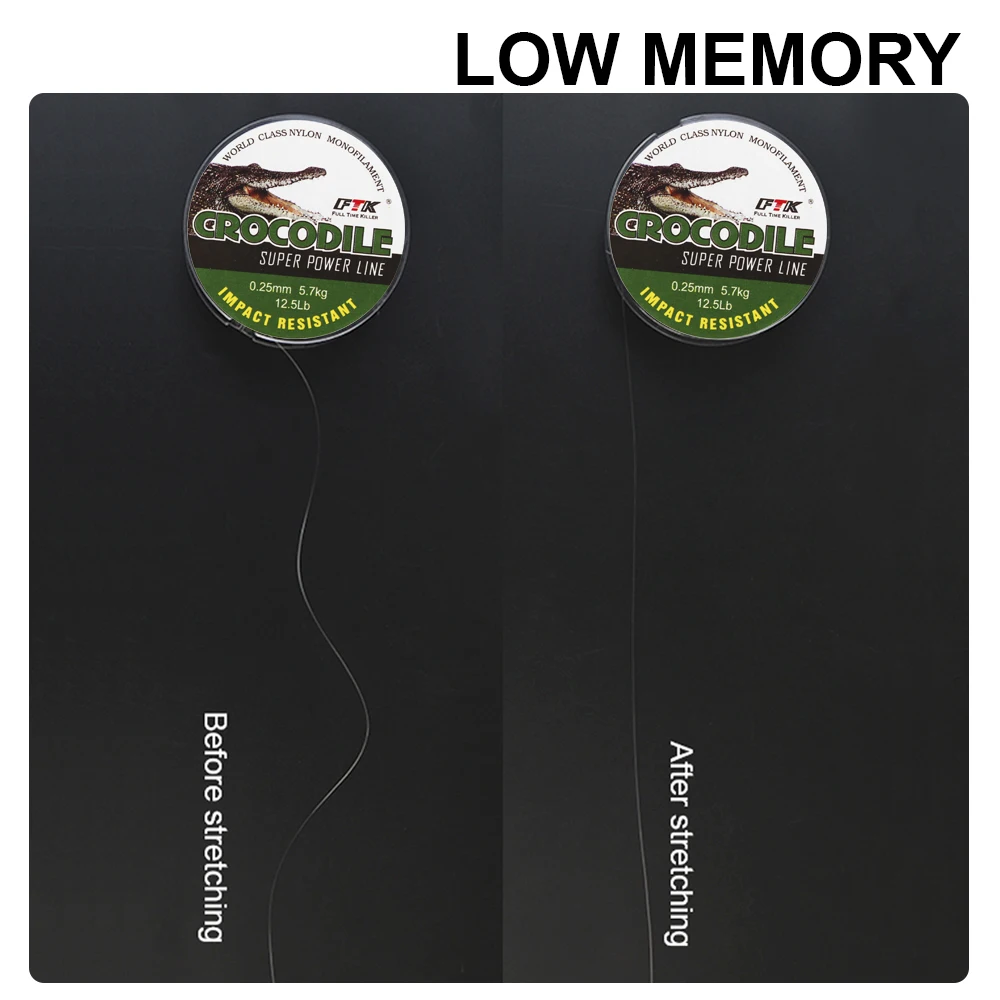 FTK Ice Fishing Lines Nylon Line 0.08MM-0.25MM 2.9-12.5LB 1.3kg-5.7kg Fishing Line Sea Fish Carp Ice Fishing Line