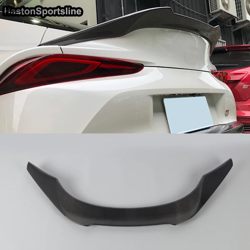 

Supra Modified V Style Carbon Fiber Rear Trunk Lip Spoiler Car Wing For Toyota Supra 2018 2019 2020 2021