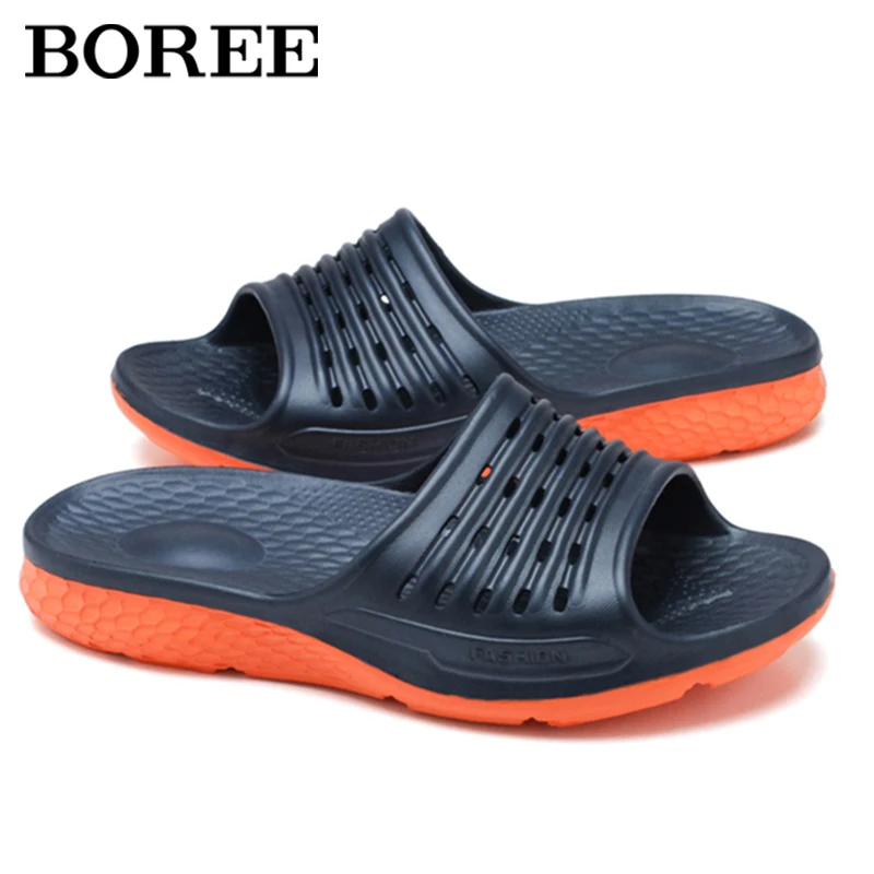 Thick Sole Slippers For Men Antiskid Bathroom Slippers Floor Shoes Summer Cool Beach Shoes Unisex Indoor Slippers Large Size 51