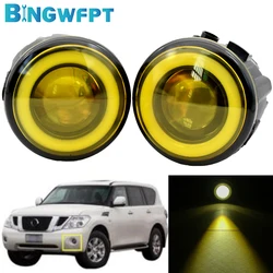 1Pair For Nissan Patrol 3 Y62 2010-2015 For Nissan X-Trail T31 2007-2013 Fog Lights Car Styling Front LED Fog Lamp Assembly