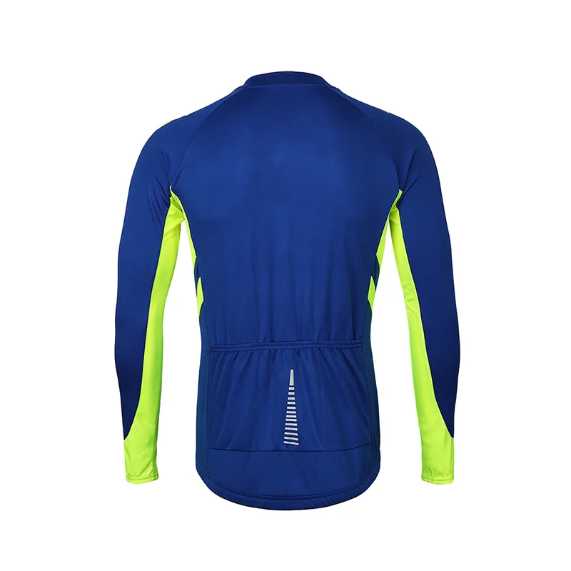 ARSUXEO Men Long Sleeve Cycling Jersey Quick Dry Bicycle Shirts Full Zipper Mountain Bike Jerseys MTB Clothing Sports Tops 6030