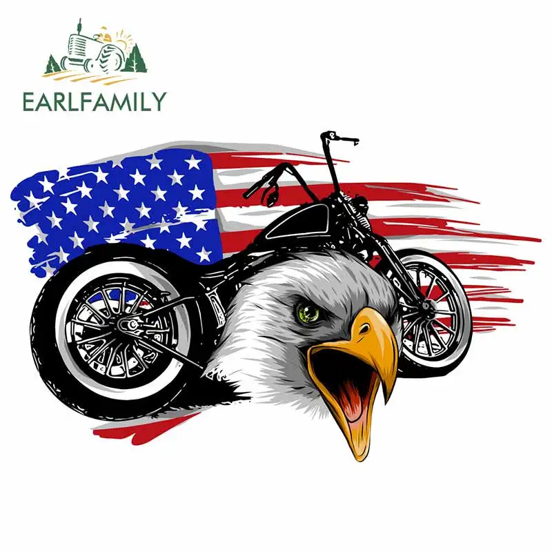 

EARLFAMILY 13cm x 8.3cm For United States Car Stickers Trunk Decal Vinyl Material Waterproof Creative Scratch-Proof Decoration