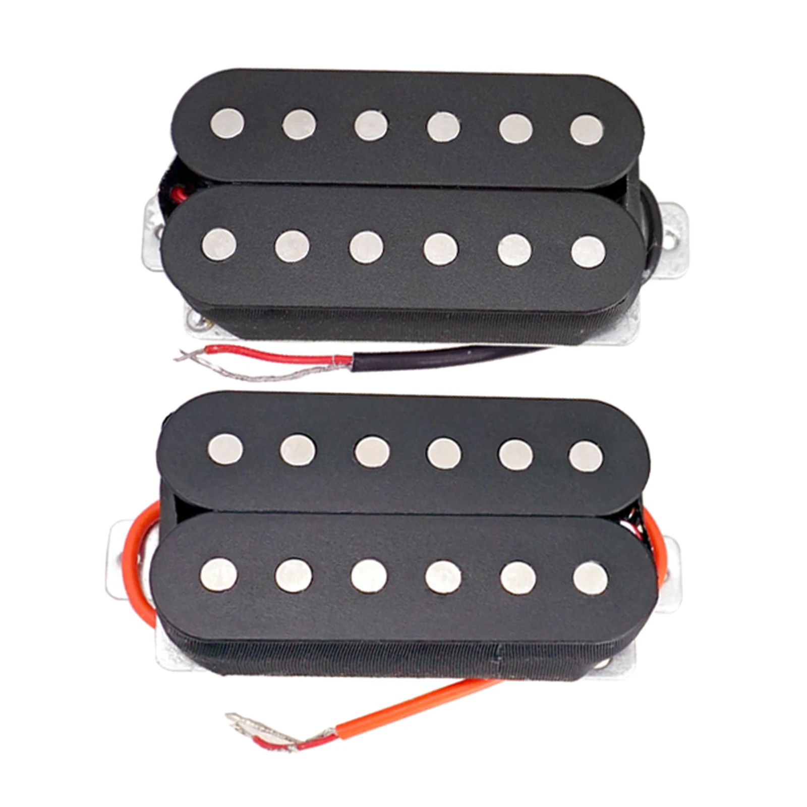

2pcs 50/52mm Alnico 5 Electric Guitar Humbucker Pickups Bridge/Neck with Screws Guitar Parts Black