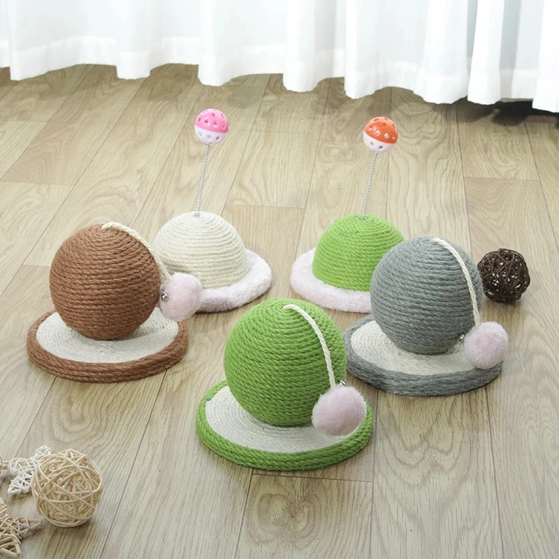 

Cat Scratch Board Sisal Scratch Ball Cats Interactive Toy For Funny Grinding Paw Training Toy Cat Accessories Rascador Para Gato