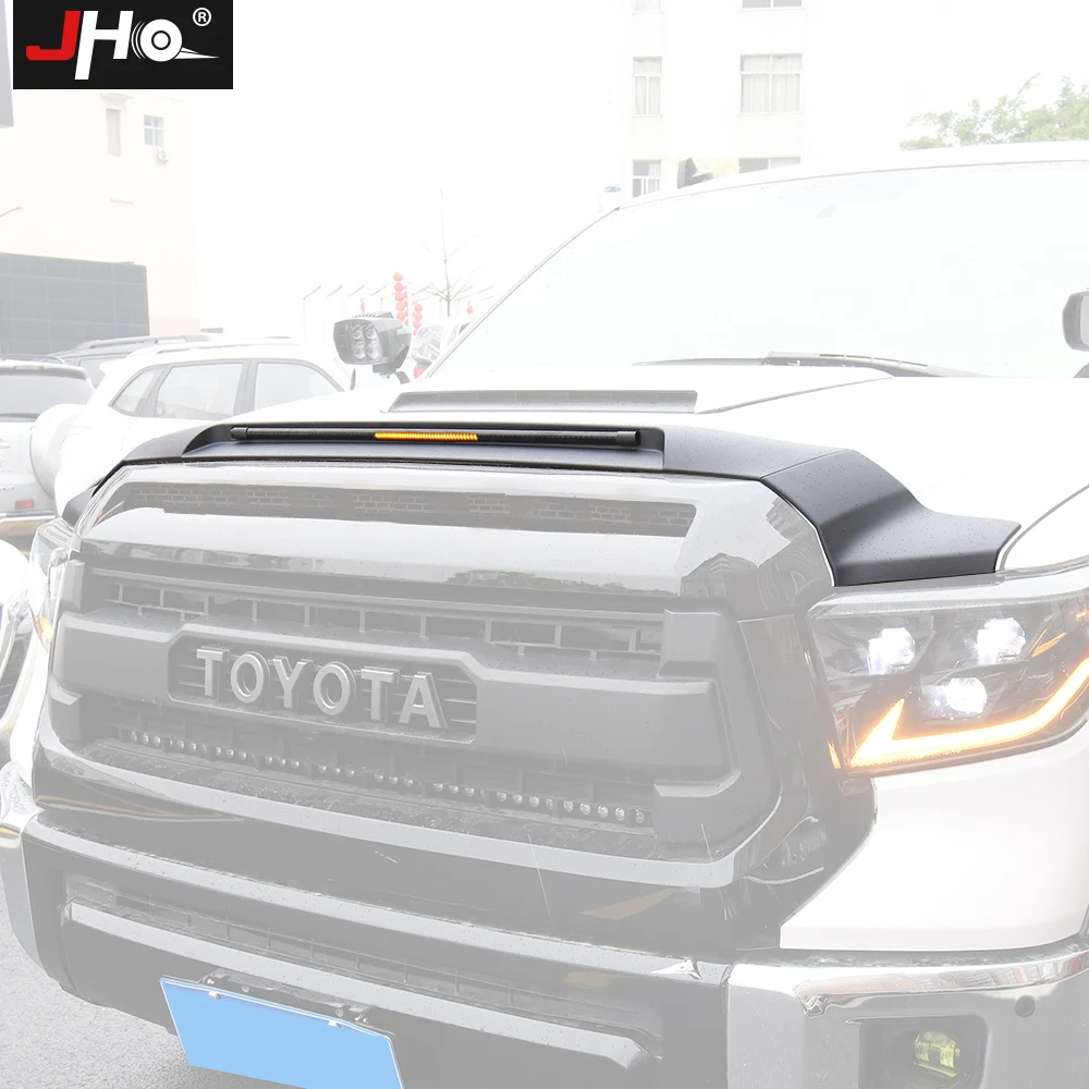 JHO Front Shield Hood Bug Deflector Guard Car Bonnet Cover Protector For Toyota Tundra 2014-2021 2020 2019 2018 2017 Accessories