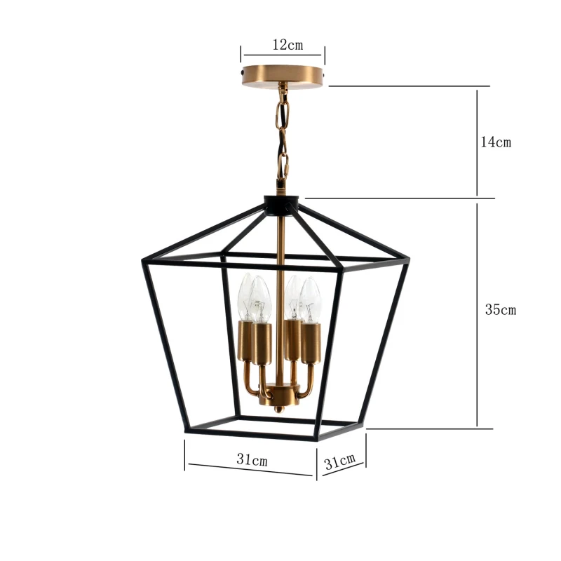 Imagem -06 - Luminária de Suspensão Led Retrô Rural Lustres para Sala de Jantar Sala de Estar Quarto Lâmpada E27