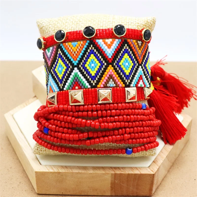 Bohemian Bracelet For Women Pulseras Mujer Moda 2020 MIYUKI Crystal Armband Heart Bracelet Jewelry Accesorios Mujer Gift