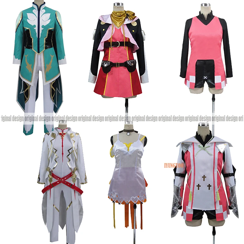 Tales of Zestiria Sorey Mikleo Rose Alisha Diphda Clothing Cosplay Costume,Customized Accepted