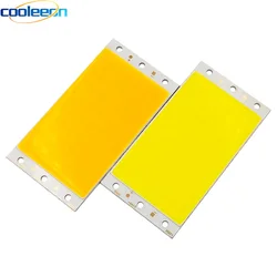 94x50mm 15W COB LED Light Panel Lamp DC 12V Ultral Bright Warm Cool White Blue Red Green cob Chip On Board Matrix LED Bulb DC12V