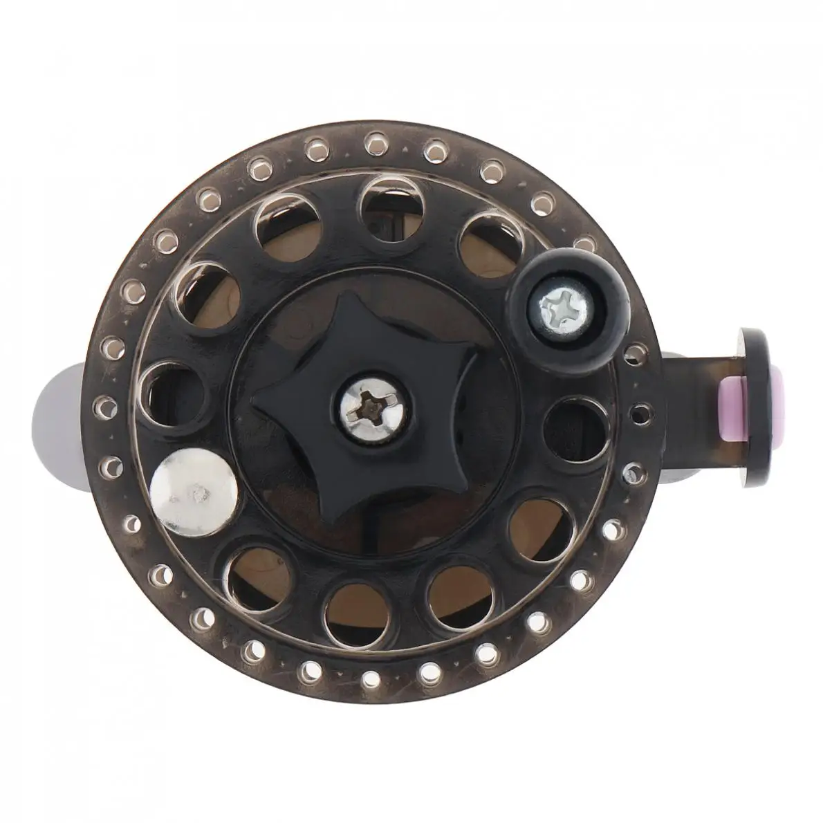 Ultralight Black Plastic 1:1 1BB Fly Fishing Reel Diameter 60mm Former Ice Fishing Wheel Right Left Hand Interchangeable