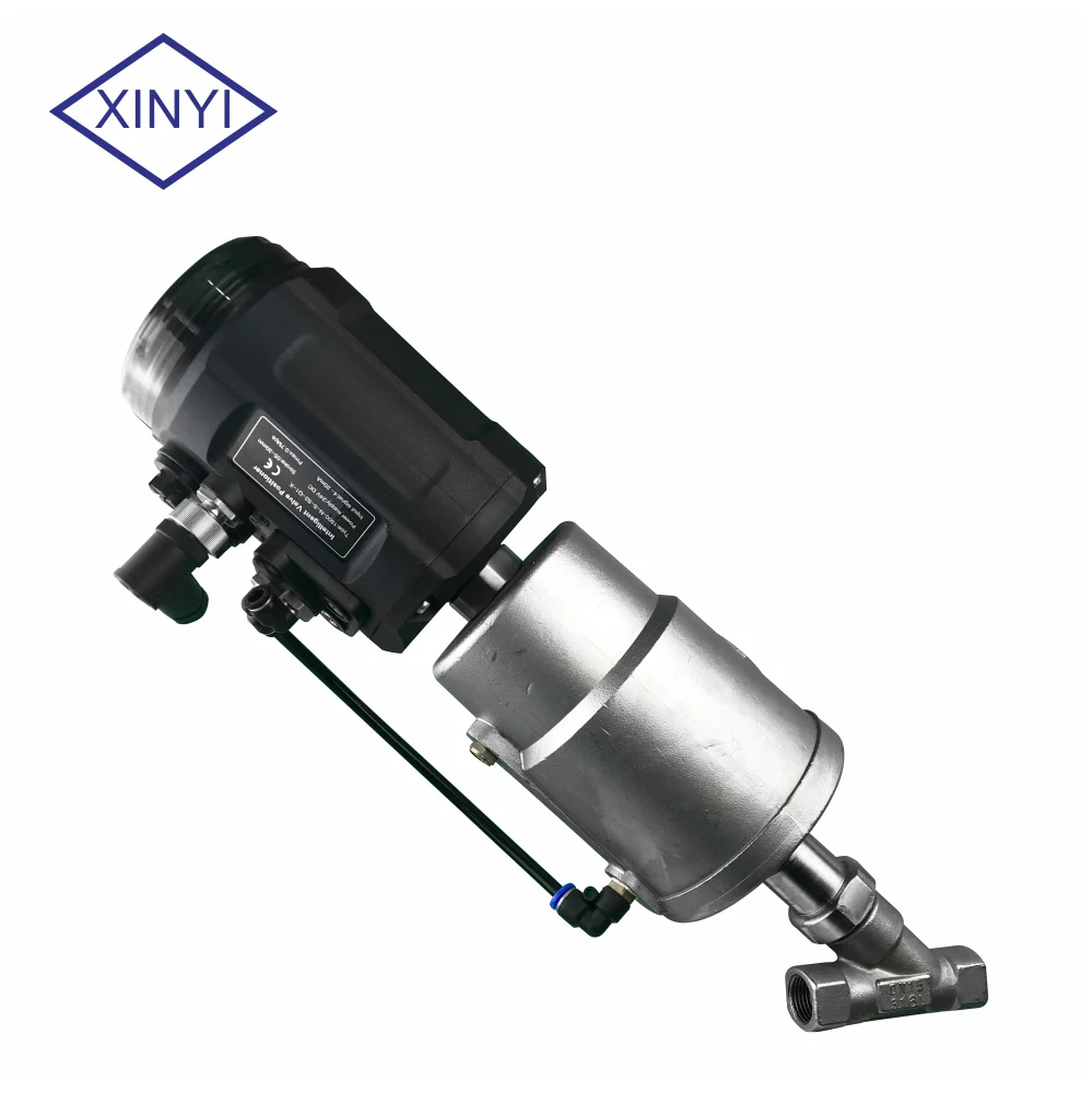 Angle seat Proportional Charging control valve with 1500 Series Intelligent Electropneumatic Valve Positioner