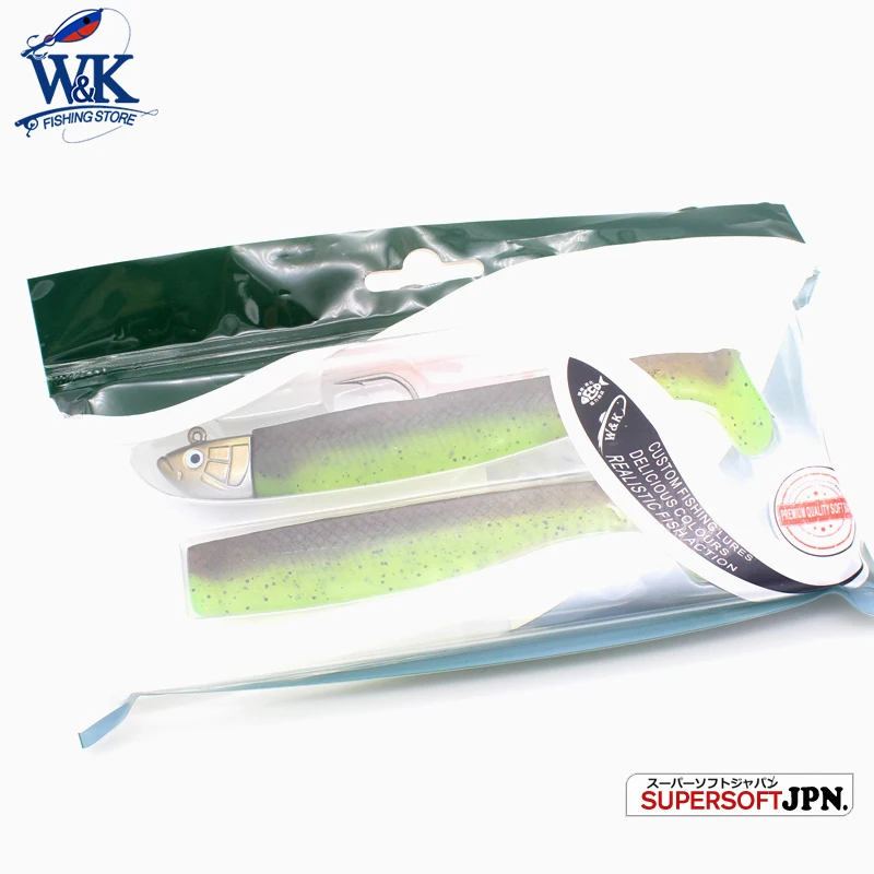 Minnow Lure T140 Kit 45g 12 cm Soft Bait for Zander Pike Fishing Lure Double Color Poured Vinyl Lure Two pcs Soft Lures Set