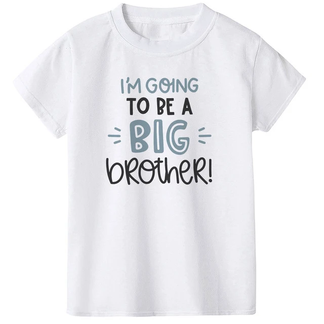 

I Will Be a Big Brother Boy Summer Children's Short-sleeve Tops Casual T Shirt Summer T-shirts Clothes Trendy Tee Shirt,ooo579