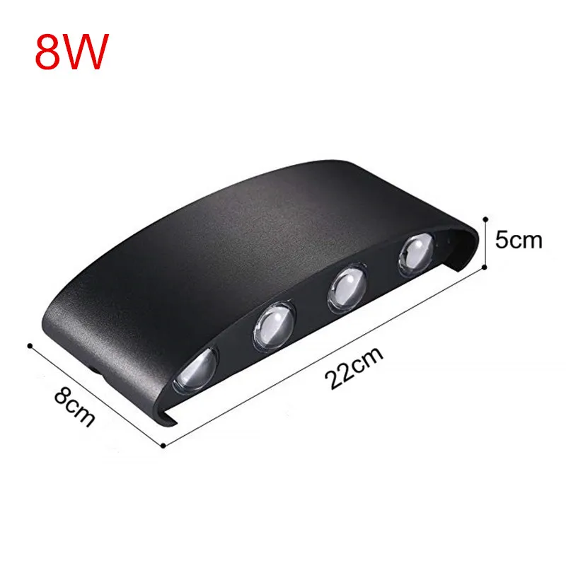 Nordic Wall Lamp Ip65 Led Aluminum Outdoor Up Down wall lights Modern For Home Stairs Bedroom Bedside Bathroom Lighting