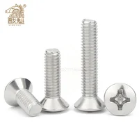 Tornillo medio ovalado de cabeza avellanada elevada Phillips, M2, M2.5, M3, M4, M5, M6, GB820, DIN966, A2-70, 304