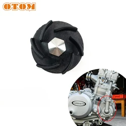 OTOM NC250 Parts Water Pump Gear (ANE Wheel) 6 Blades Water Pump Impeller Black For ZONGSHEN KAYO K6 T6 BSE J5 RX3 Xmoto ZS250GY