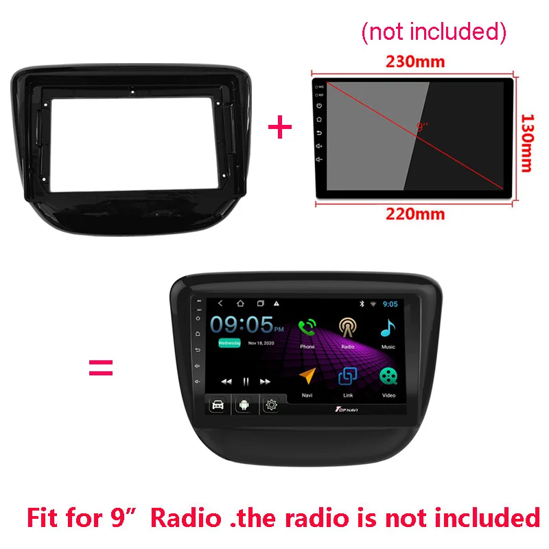 9“ Car Radio Frame Kit For Chevrolet Cavalier 2016-2018 Autoradio Stereo Dash Panel Mounting Bezel Center Console Holder Fascia