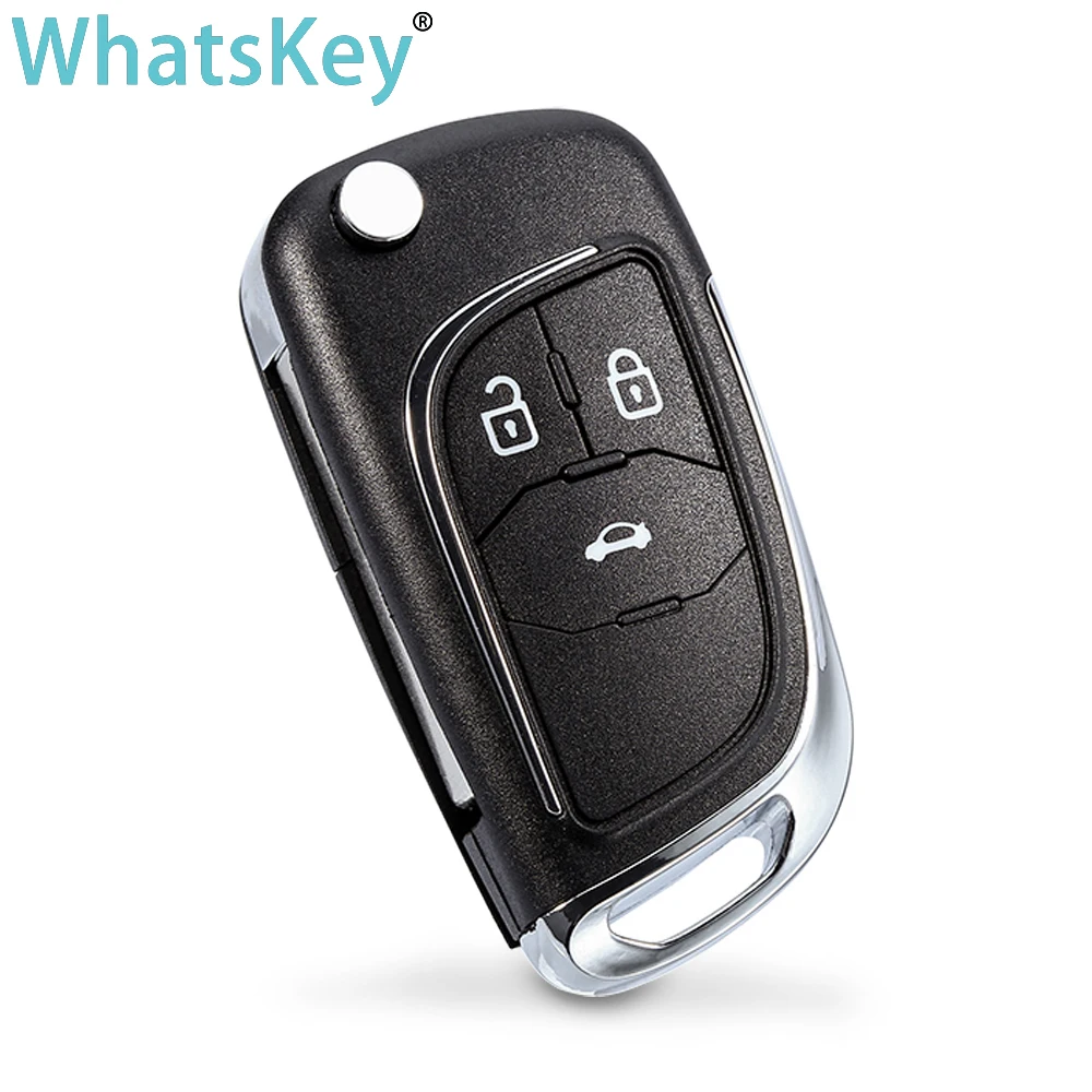 WhatsKey-funda plegable para llave de coche, carcasa para mando a distancia, para Vauxhall, Opel, Insignia, Astra J, Zafira, mokka, Chevrolet,