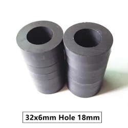 영구 자석 원형 스피커, Y30 링 페라이트 자석, 32x6mm 홀, 18mm, 32mm x 6mm, 32x6mm, 32-18x6mm, 로트당 10 개