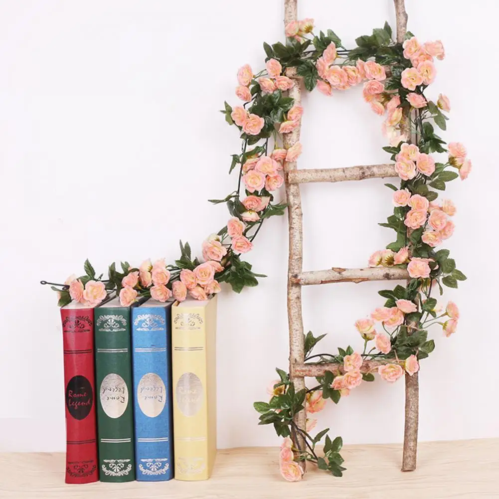 Peony Artificial Flowers Eucalyptus Vine Garland Rose Flowers Vine Wedding Decoration Wall Rattan Home Decor plantas artificiale