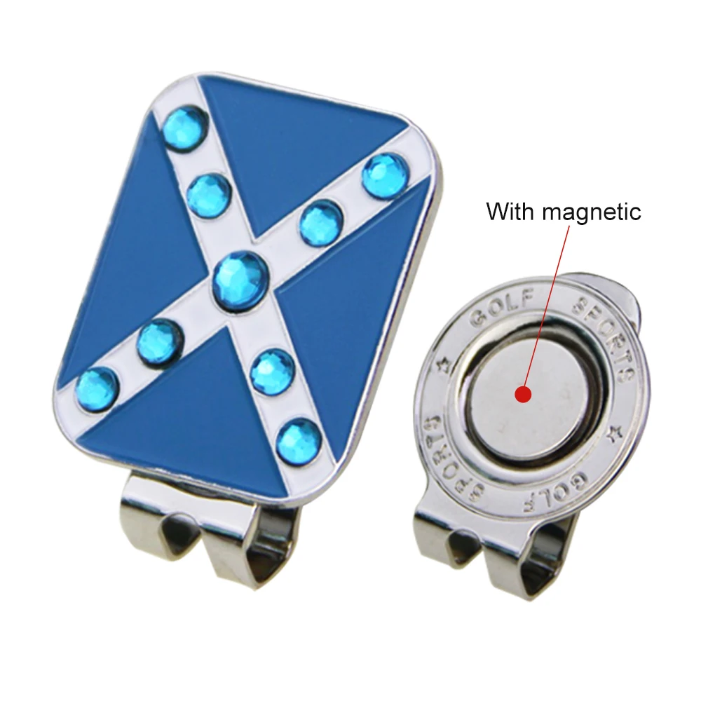 1Set Golf Ball Marker and Hat Clip Personality Golf Gift Set Includes 1 Golf Ball Markers 1 Standard Hat Clip with Magnetic