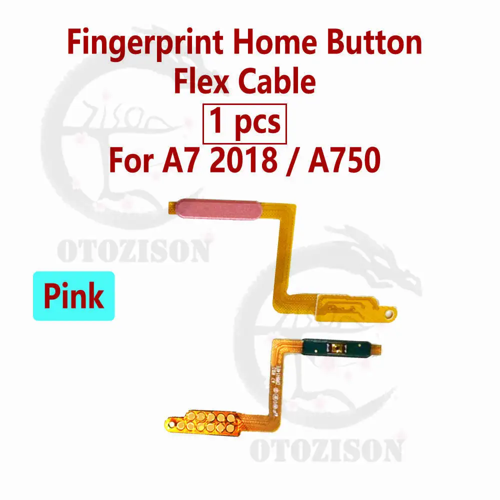 USB Charger Plug Connector For Samsung Galaxy A7 2018 A750F Signal Antenna Fingerprint Home Button Flex Cable Headphone Jack