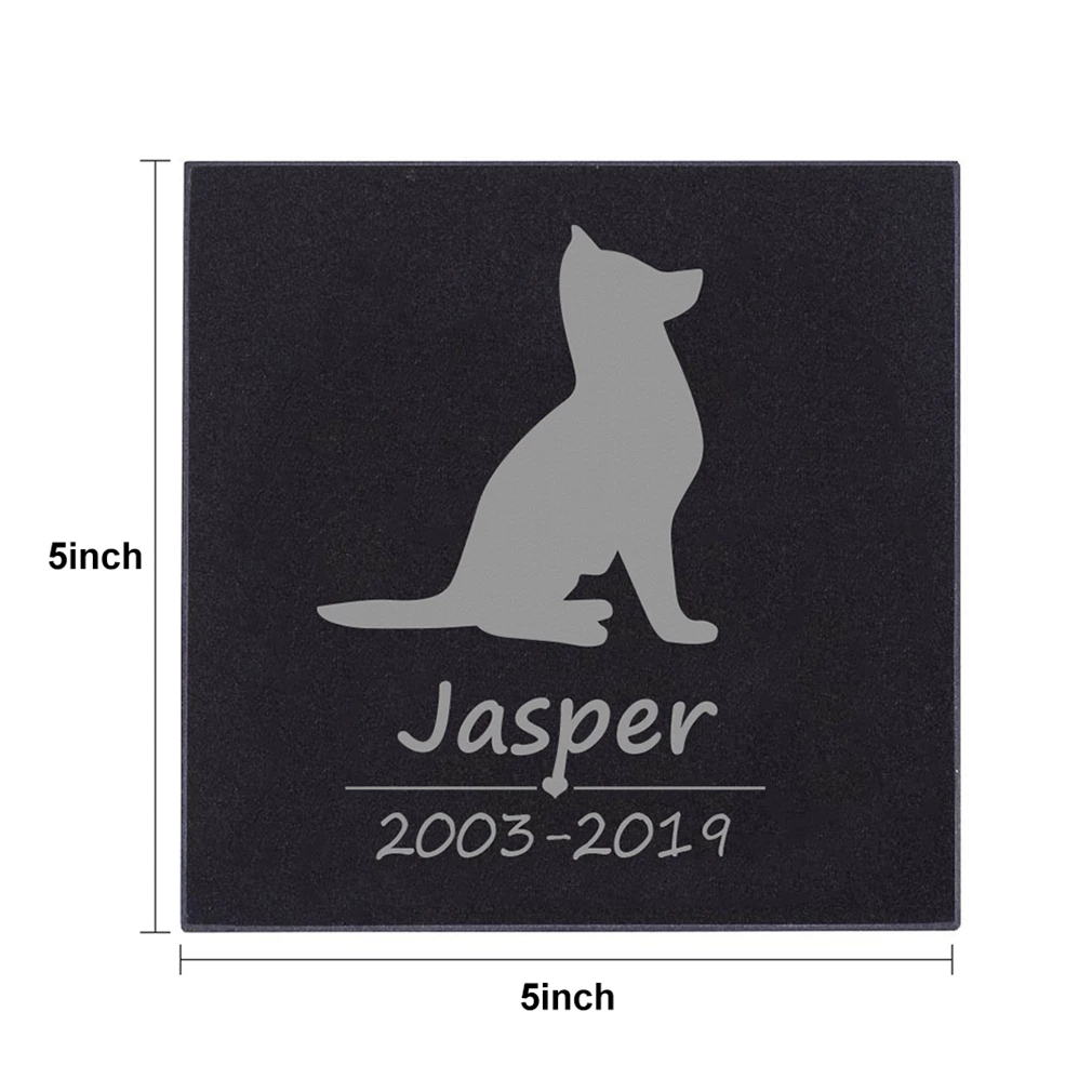 Pet Memorial Stones Personalized Dog Memorial Stones Tombstones Outdoors or Indoors for Garden Backyard Grave Markers 5