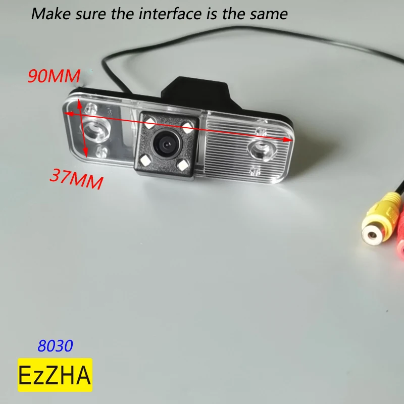 

EzZHA HD Fisheye Rear View Camera For Hyundai Santa Fe (CM) SUV 2005-2012 Car Vehicle Reverse Parking Accessories 4 8 12 led
