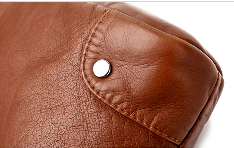 Yogodlns Weiche PU Leder Schulter Tasche Frauen Retro Umhängetasche Doppel-reißverschluss Weiblichen Umhängetasche Große Kapazität Täglichen Handtasche – Detail 21
