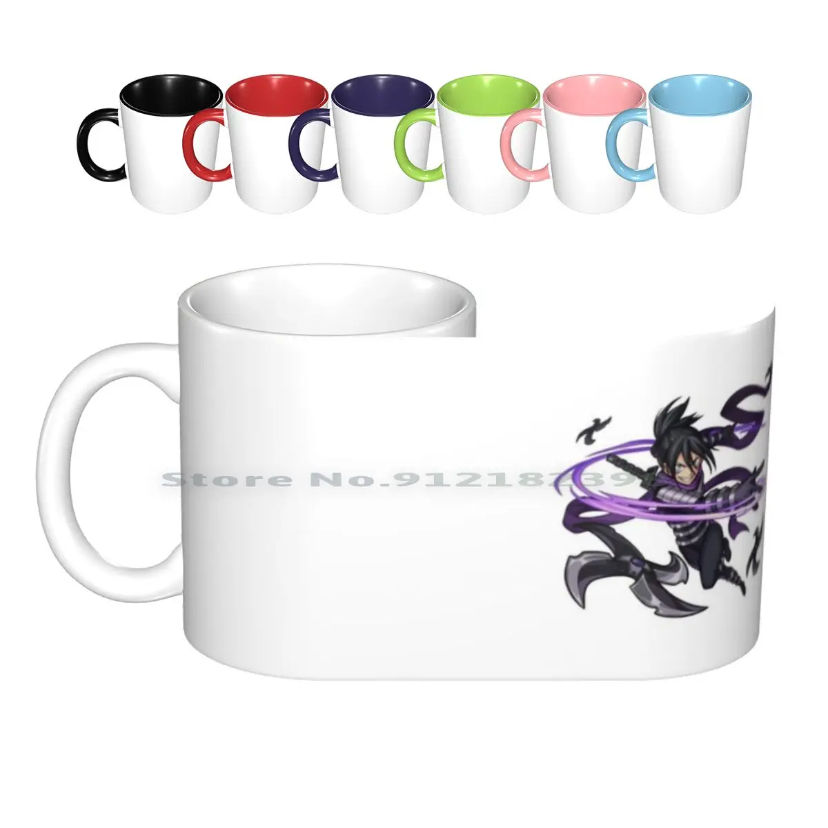 Speed-O'-Sound Ceramic Mugs Coffee Cups Milk Tea Mug Anime Manga Opm One Punch Man Genos Chibi Anniversary Christmas Creative