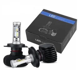 2Pcs S1 H4 H7 H11 H1 LED Auto Car Headlight 50W 8000LM 6000K 9005 HB3 9006 HB4 Automobile Headlamp Bulb All In One CSP Lamp