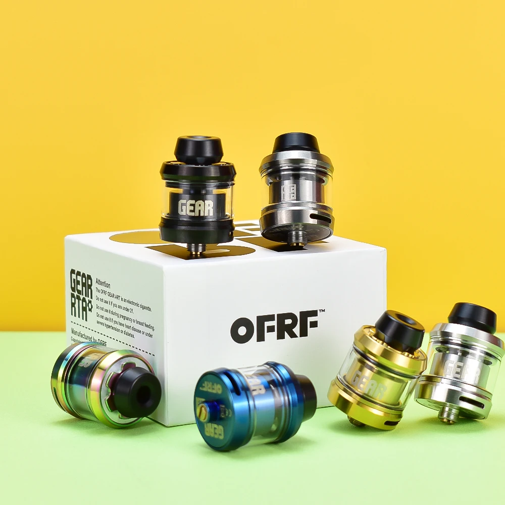 Электронная сигарета Gear 24 мм RTA, атомайзер 24 мм 316 SS 2,3 мл/3,5 мл