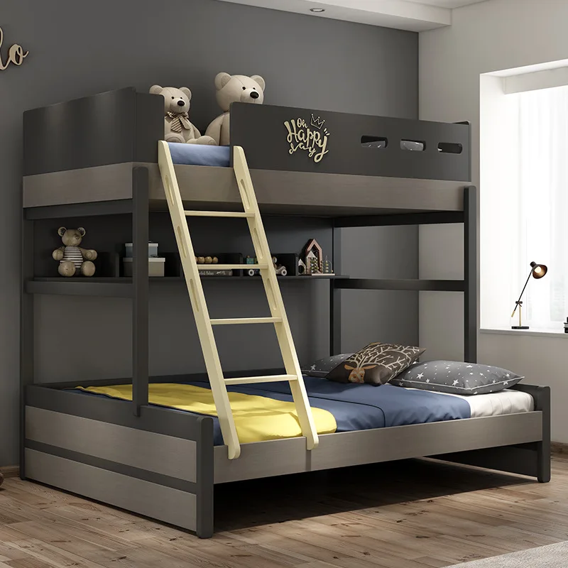 Nordic child bed combination modern minimalist children go to bed multi-functional high and low bunk bed