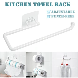 Kitchen Paper Holder Bathroom Storage Paper Towel Holder Toilet Roll Paper Holder No Hole Punch Toilet Accessories New