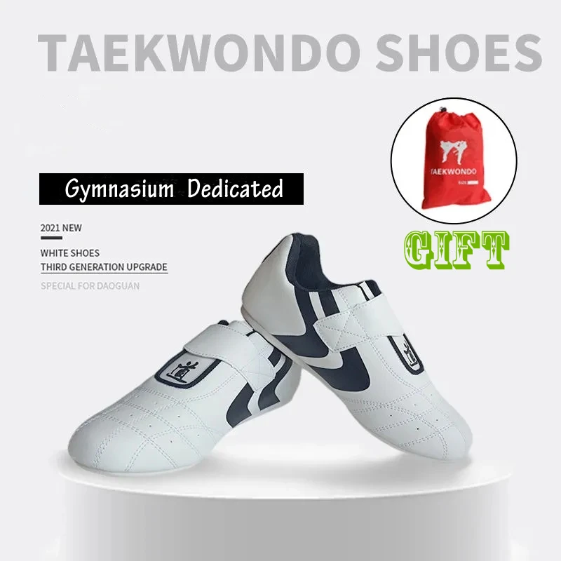 Unisex Taekwondo Shoes White Sneaker Breathable Kung Fu Wushu Shoes Taichi Karate Martial Arts Wrestling Kids c Taekwondo