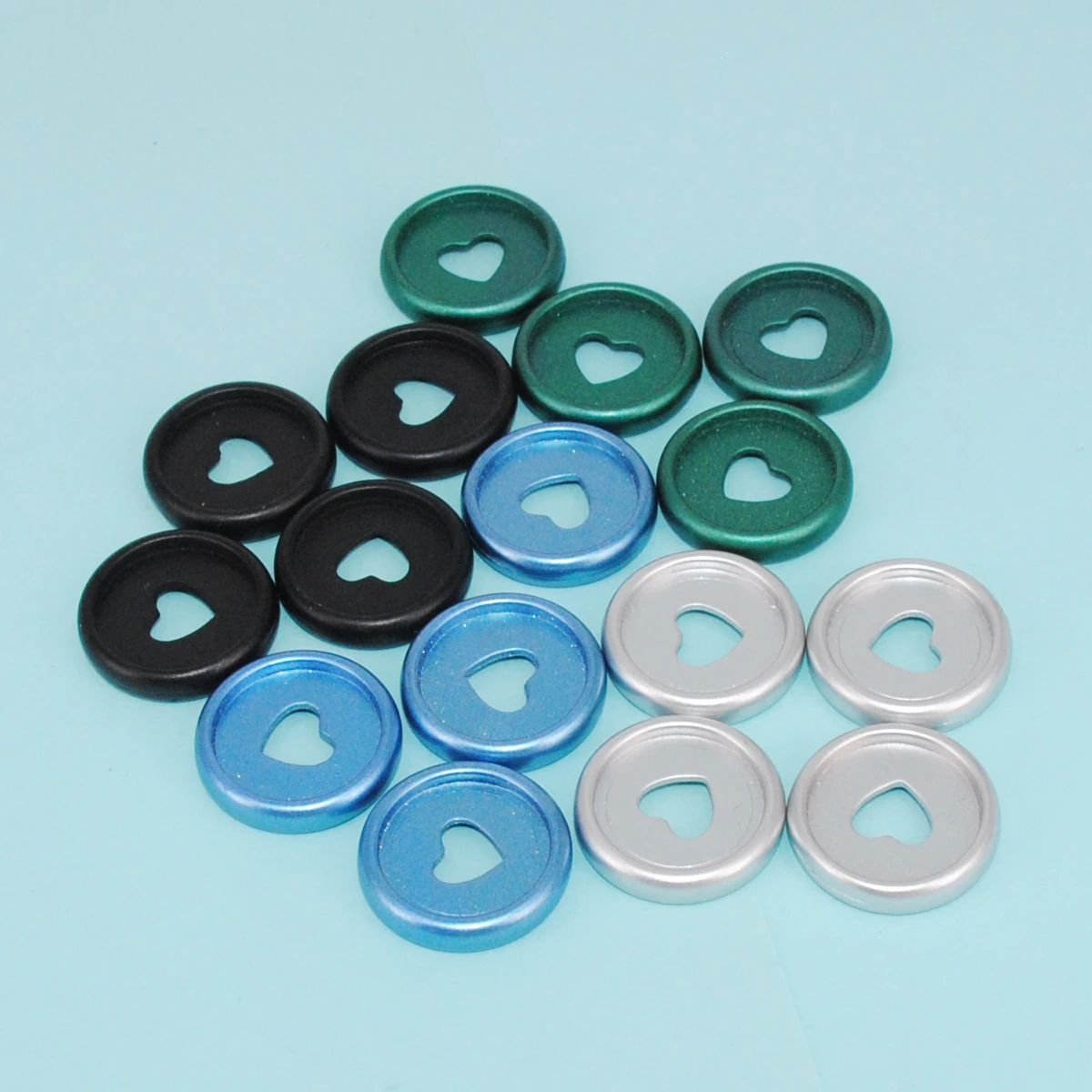 100pcs 24mm DIY Notebook Binder Rings Plastic Planner Discs Binding Buckle Mushroom Hole Binding Discs Binder Office Supplies