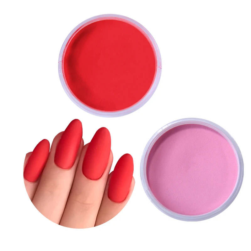 45g Großes Acrylpulver Rot Braun Farbe Nagelverlängerung Spitze Gravur 3D Muster Staubpulver Maniküre Professionelles Nagelzubehör – Detail 7