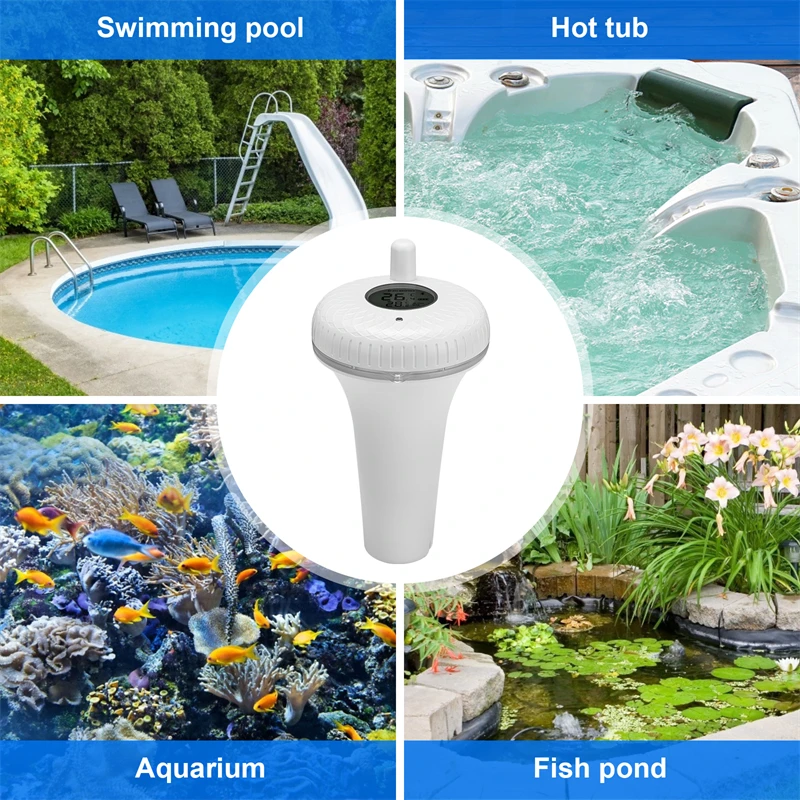 INKBIRD Swimming Pool Floating Thermometer IBS-P01B Bluetooth IPX7 Bathtub Spa Hot Tub Fish Ponds Temperature Measuring Meter