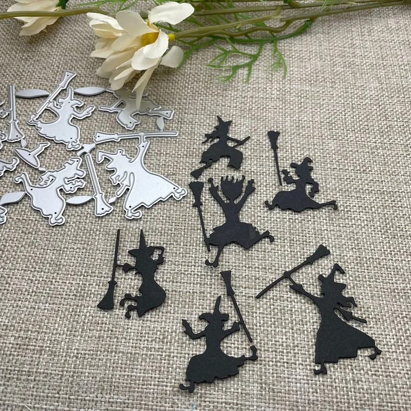 Halloween broom witch Metal Cutting Dies Stencils For DIY Scrapbooking Decorative Embossing Handcraft Die Cutting Template Mold