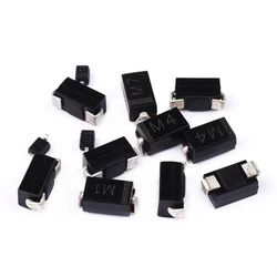 50PCS M1 M2 M4 M7F A7 SMA Rectifier Diode 1A SMD 1N4001 4002 4004 4007 SS310 RS1M RS2M ES1D ES1J US1M Schottky Diodes DO-214AC