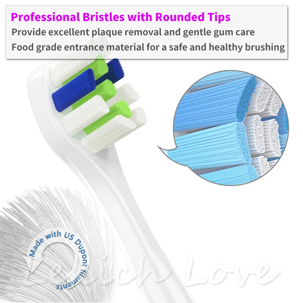 12 Pcs Toothbrush Heads for Philips Sonicare Brush Heads fit for 3 6 9 Series Gum Health, Diamond Clean, HealthyWhite, FlexCare